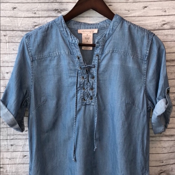 Philosophy Denim Dress!! NWOT - Picture 2 of 5